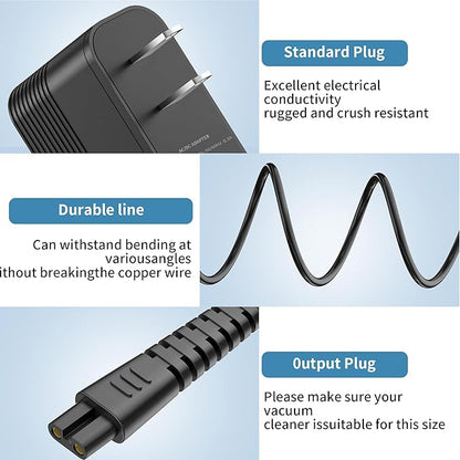Charger for Khelfer Electric Spin Scrubber Kh8 Pro, 9V Charger Power Cord Compatible with Kh8 Series Kh1 Pro Kh2 Pro KH8W KH8B KH8G AC DC Power Supply Adapter