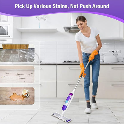 40 Pack Disposable Refill Pads for Power Mop™ Multi-Surface and for PowerMop™ Wood Mop, Repalcement Spray Mopping Pads for All Safe Floors