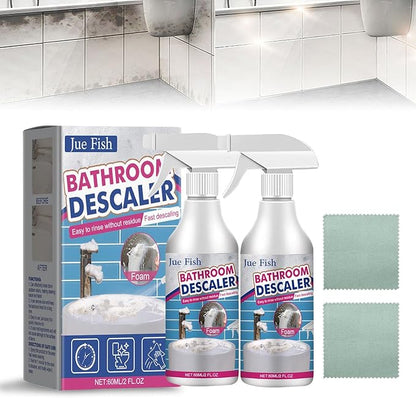 Bathroom Descaler Foam Cleaner, Multipurpose Bathrooms Cleaning Foam Spray for Kitchen Bath Shower Glass, Multipurpose Bathrooms Foam Cleaners (2pcs)