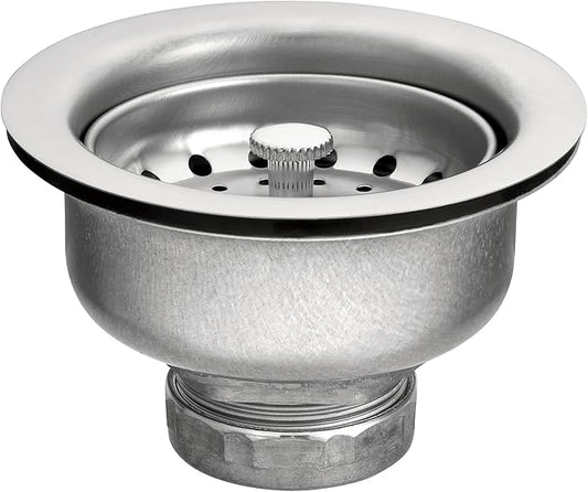 Moen 22037 3-1/2 Inch Drop-In Basket Strainer with Drain Assembly, Satin