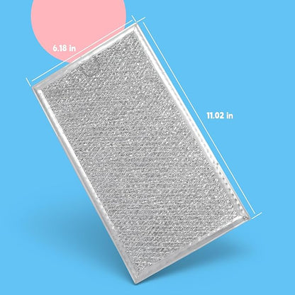 2Pcs Microwave Grease Filters Compatible with KitchenAid KMHC319ESS0 KMHC319ESS06 KMHC319ESS1 KMHC319ESS2 KMHC319ESS3 KMHC319ESS4 KMHC319ESS5 KMHC319EWH0 Microwave Oven Replacement Filter