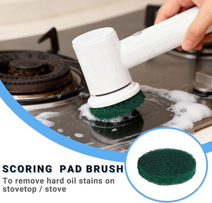 Replacement Brush Heads, 4-Pack Multi-Surface Spin Scrubber Heads for Cordless Electric Power Scrubber, Cleaning Pads for Bathroom, Kitchen, Tile, Bathtub, Car Detailing & Floor