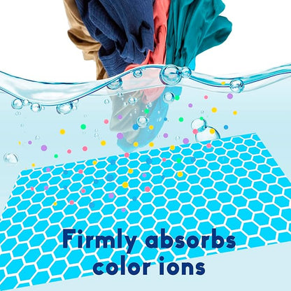 Xcleen Color Absorber for Laundry-Protect Your Clothes from Color Bleed and Stains-40 Count