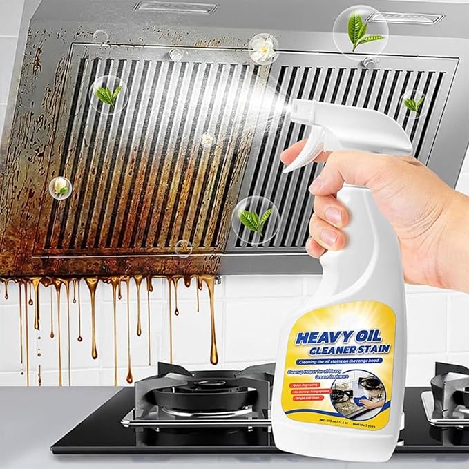 Heavy Duty Kitchen Degreaser Spray, Oven Degreaser Cleaner Heavy Duty, Powerful Multi-purpose kitchen Cleaner Spray for Ovens, Grills, and Stoves (1PCS)