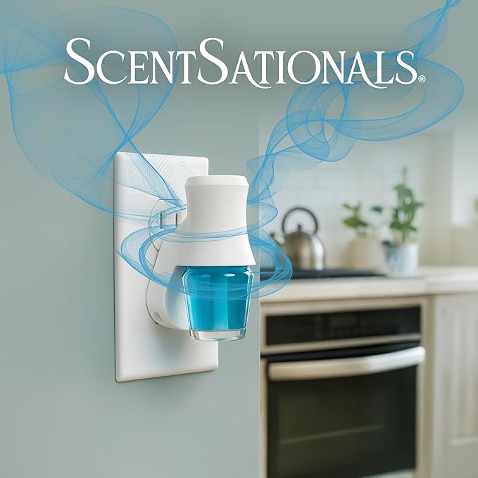 ScentSationals Bubbles Fragrance Oil Plug In Air Freshener Refills 3-Pack - Works with Scentsationals Wall Plugs, Long-Lasting Home Fragrance, 0.8 fl oz Each, Packaging May Vary