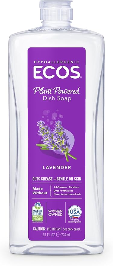 ECOS 25 Oz Dishmate Dish Liquid with Lavender (Set of 3)