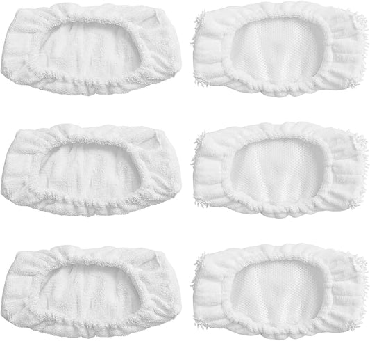 Ximoon Reusable Mop Pads Replacement Washable Mop Head for Oreck Steamer Mop - 6 Pack