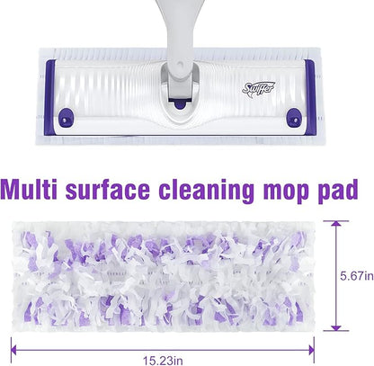 80 Pack Power Mop Refill Pads for Swiffer Power Mop , Disposable Swifter Wet Pad Refills for Swiffer, Replacement Spray Wet Pads Refills for Multi-Surface&Wood Floor Cleaning