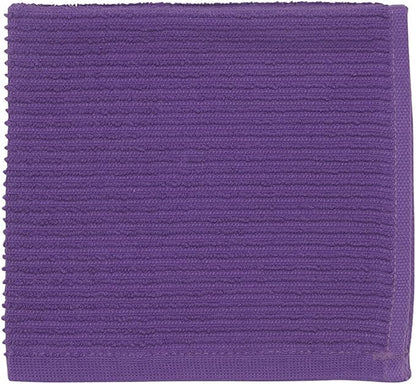 Now Designs Ripple Kitchen Dishcloth, Set of 4, Prince Purple