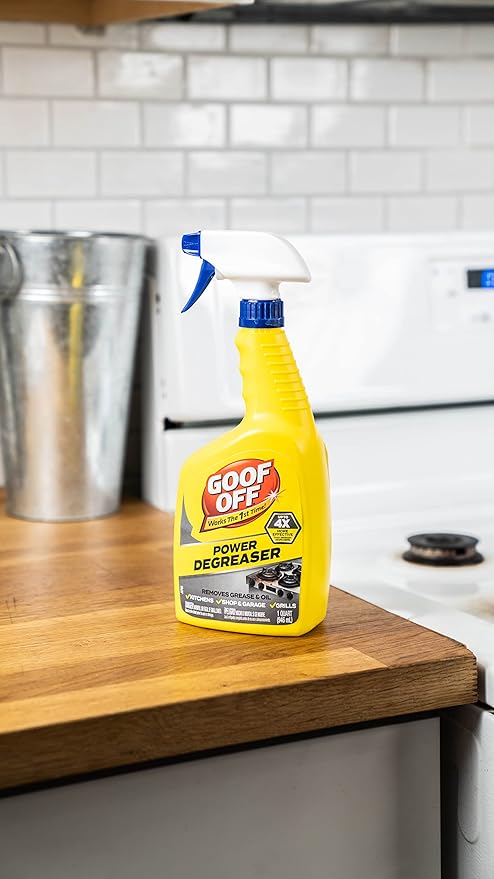 Goof Off Power Cleaner and Degreaser for Mechanics– 32 oz. Trigger Spray Bottle