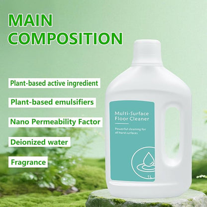 1000 ml Floor Vacuum Cleaner Detergent Refill for Dreame Cleaning Solution,Compatible with Dreame X Series and L Series Robot Vacuum and Mop.