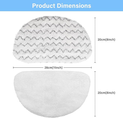 12 Pack 1940 Steam Mop Replacement Pads for Bissell Powerfresh Steam Mop 1940 1440 1806 1544 2075 2685A 2814 Series, Model 19402 19404 19408 19409 1940A 1940F 1940Q 1940T 1940W B0006 B0017 2075A 15441