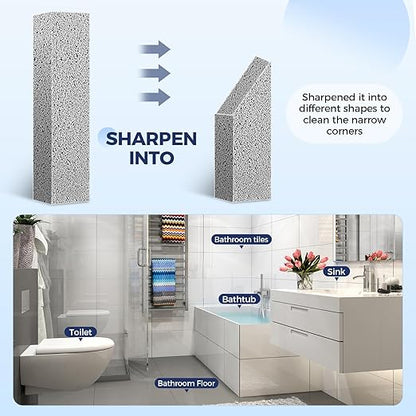 21 Pack Pumice Stone for Toilet Bowl Cleaning, Powerfully Cleans Hard Water Rings, Suitable for Cleaning Toilet, Bathtubs, Pool, Sinks and Grill