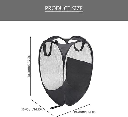 Alipis Ergonomic Laundry Basket Folding Storage Hamper for Clean Dirty Clothes Household Organizers