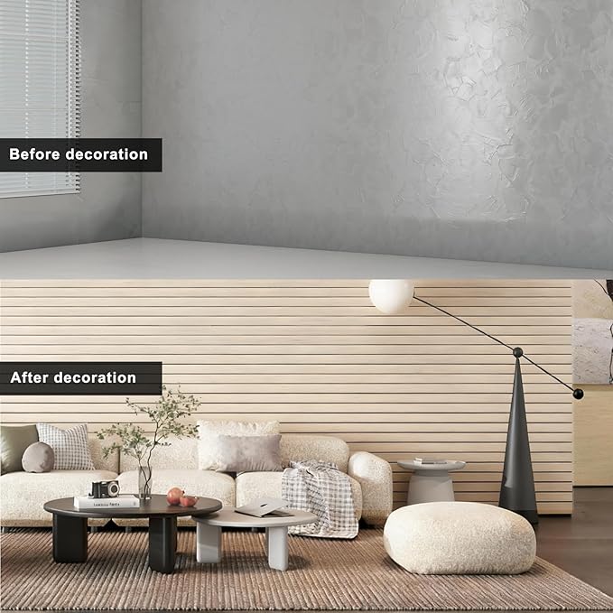 3D Wall Panels Peel and Stick – 15.74"x118" PVC Faux Wood Grain Texture, Self Adhesive Waterproof Wall Covering, DIY Accent Wall, Sofa Background Backsplash & Modern Home Decor, Covers 12.9 sq.ft