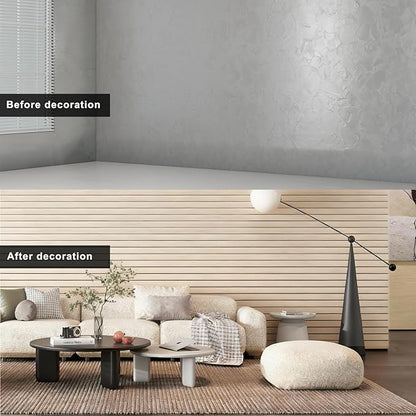 3D Wall Panels Peel and Stick – 15.74"x118" PVC Faux Wood Grain Texture, Self Adhesive Waterproof Wall Covering, DIY Accent Wall, Sofa Background Backsplash & Modern Home Decor, Covers 12.9 sq.ft