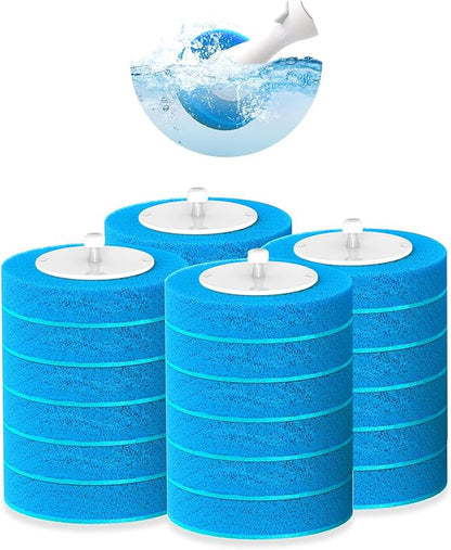 36-Piece Toilet Wand Refills, Disposable Toilet Bowl Cleaner Wand Compatible with Most Toilet Brushes,Disposable Toilet Brush Refill for Bathroom Cleaning