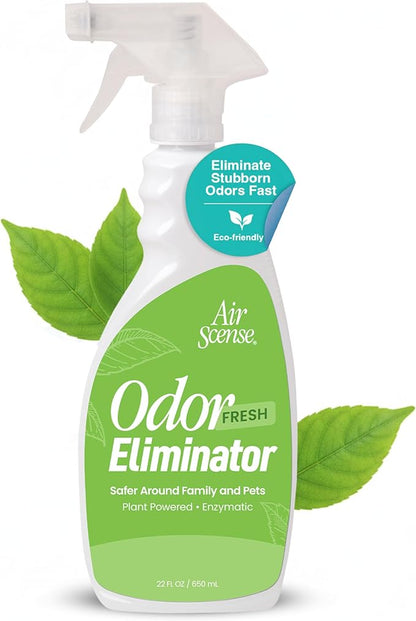 Air Scense Odor Eliminator for Strong Odors – Multi-Surface Deodorizer Spray for Home, Cars, Upholstery & More – Pet Odor Eliminator That Permanently Removes Smells – Light Fresh Scent