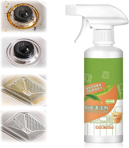 Natural Enzyme Formula to Household Appliances, 2026 New Fly Cleanse Spray, Multi-Purpose Cleaner Kitchen Appliance Cleaner, Effective Stain Remover Spray for Hold, Oven, Stove, Range Hood (300ML)