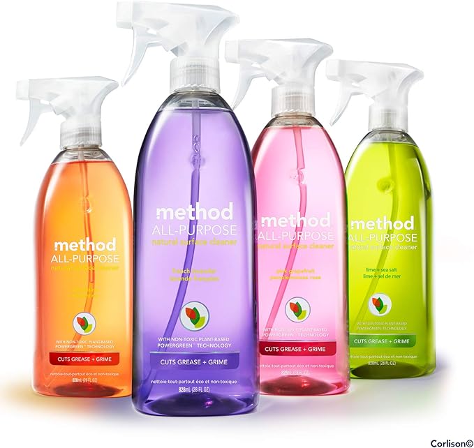 Method Naturally Derived All Purpose Surface Cleaner Spray, Ginger Yuzu, 28 Ounce