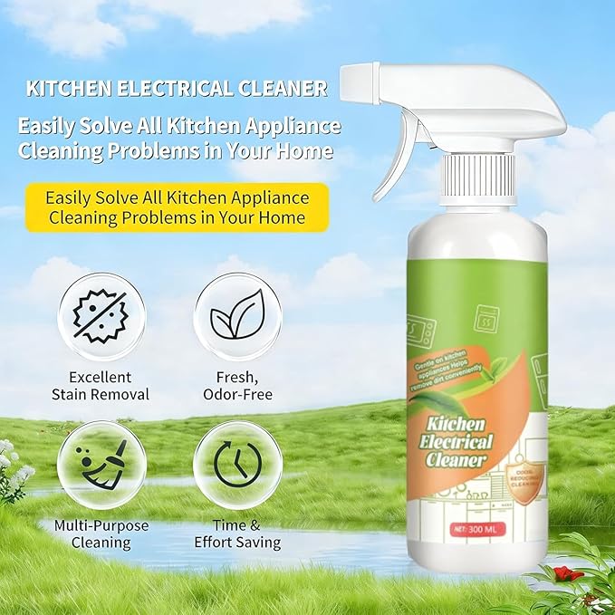 Electrolyzed Ion Kitchen Cleaner Spray, Multi-purpose Household and Kitchen Cleaning Spray, For Hold, Oven, Stove, Range Hood, Easy Cleaning Household