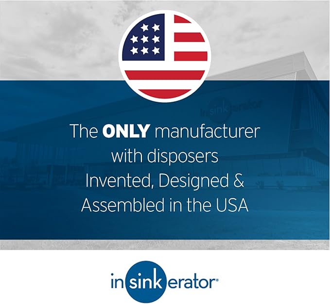 InSinkErator Garbage Disposal, Badger 1, Standard Series, 1/3 HP Continuous Feed, Black, Waterborne Grey Enamel