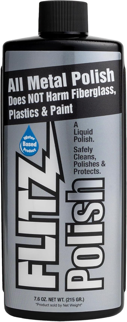 FLITZ Stainless Steel Appliance Kit - 7.6oz Liquid Polish, 16" Microfiber Cloth, 16oz Stainless Steel Chrome/Clean and Polish Protectant