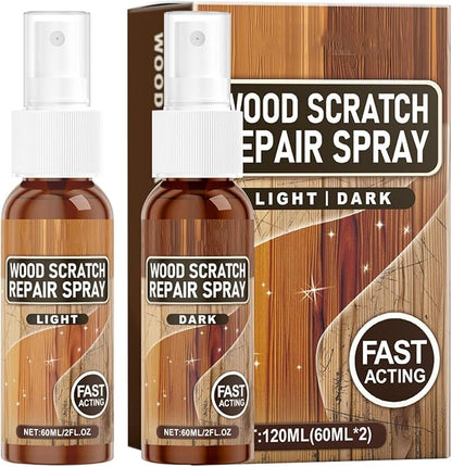 Hardwood Floor Polished, 3.4x12cm 2 Count Wood Scratch Repair Liquid, High Gloss Restorer for Scuffed Surfaces on Timber Chairs and Parquet Flooring