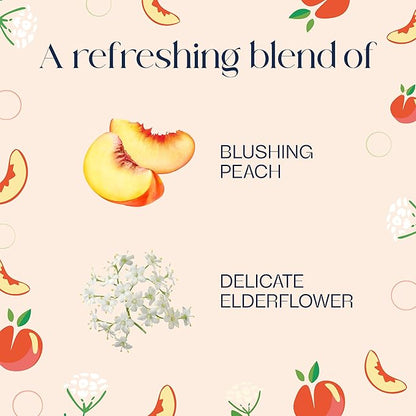 Glade PlugIns Refills Air Freshener, Juicy Peach & Elderflower, Scented and Essential Oils for Home and Bathroom, 0.67 Fl Oz, 5 Count
