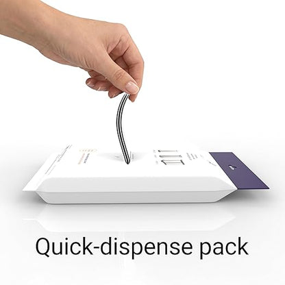 happimess 8 Gallon (30L) Drawstring Trash Bags, Lavender Scent, White, Heavy Duty MDPE Liners for Kitchen and Household, Odor Control, Custom Fit 120 Count (6 Packs of 20 Liners) HPM3101A-W-6SET