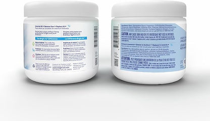 Bright Air 14 oz Odor Eliminator Gel, Light & Pure Unscented, Case of 6, Lasts up to 90 Days