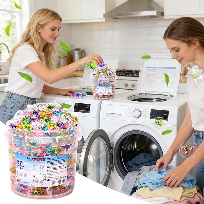 Laundry Detergent Pods - Washing, 100 Count Fabric Pouches For Apparel Cleansing, Fragrant Satchel With Bio Enzymes, Cleaning Supply, Laundry Tablet For Bedding, Textile And Garment Care