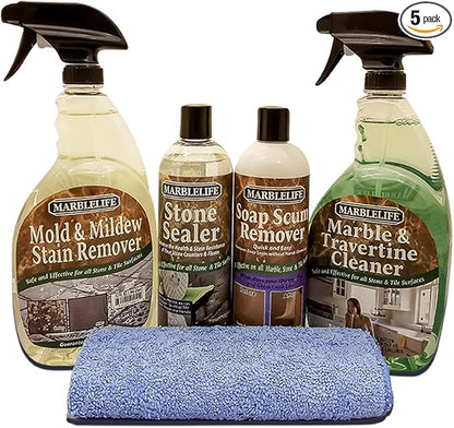 Marblelife Stone Shower Kit – Clean & Seal – (MTC-41150, MMSR-41190, SSR-41200, SSL-41230, MFT-55225)
