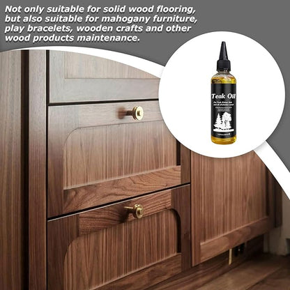 Wood Floor Polish and Restorer, Hardwood Floor Luster-Polish, Wood Floors Restorer, 100ml Furniture Hardwood Polisher Conditioner, Woods Polisher Oil for Outdoor/Indoor/Boats/Shower