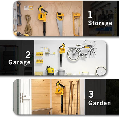 Leaf Blower Rack, Wall-Mounted Tool Hanger Compatible with DCE100B, Grass Trimmers, Hedge Trimmers & Garden Power Tools for Garage Organization,1 Pack