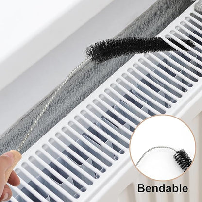 Radiator Cleaner Brush, Radiator Duster Brush Cleaning Brush for Radiator Long Handled Radiator Brush for Radiator Cleaning Supplies