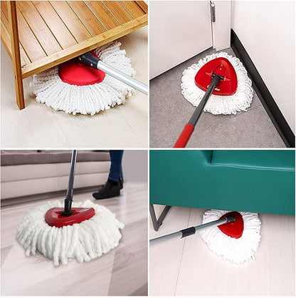 2 Pack Mop Replacement Heads for O-Ceda EasyWrin Spin Mop, Microfiber Spin Mop Refills, Easy Cleaning Mop Head Replacement