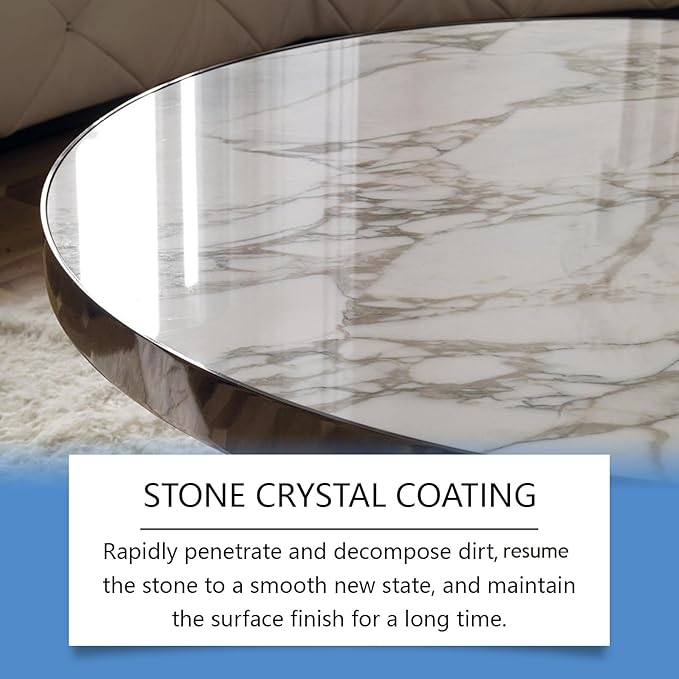 Stone Brighten Plating Agent - Marble, Quartz, Granite Cleaner & Polish, Nano Coating for Stain Removal & Surface Brightening (1Pcs)