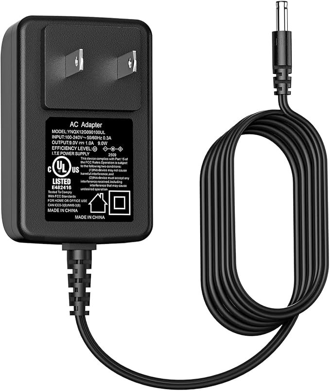 8.4V Adapter Charger Replacement Compatible with Casabella 8501010 Spin Scrubber 7.4V 2000mAh DC8.4V Battery Charger Power Supply Cord Cable with UL Listed