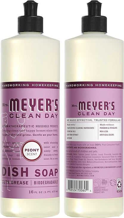 Mrs. MEYER'S Clean Day Limited Edition Scent Kitchen Basics Set (Peony)