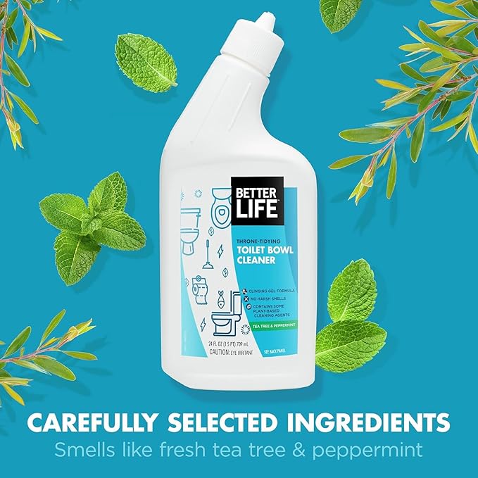 Better Life Toilet Bowl Cleaner 1-Pack + All Purpose Cleaner 24 Oz 1-Pack Clary Sage and Citrus