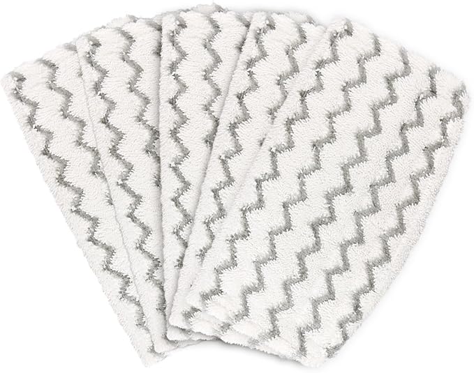 5 Packs Steam Mop Pads Replacement Hard Floor Cleaner for Vacuum Cleaner S1000A S1000C S1000WM S1001C