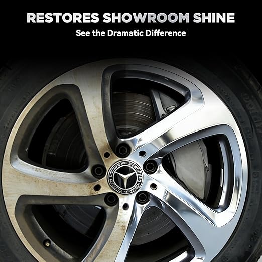 Metal Polishing Compound, WEICA Chrome Polish & Metal Restorer for Cars - Removes Rust, Oxidation & Tarnish from Aluminum, Brass, Stainless Steel - with Protective Coating