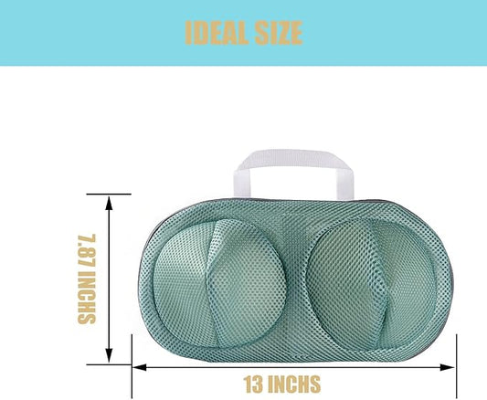 2Pcs Bra Mesh Laundry Bags for Delicates with Premium Zipper Bra Washing Bag for Laundry，Lingerie Bags for Washing Delicates underwear,integrated washing and care