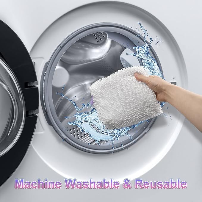 3 Pack Microfiber Steam Mop Replacement Pads for Shark Steam Mop S3500 Series S3501 S3601 S3550 S3901 SE450 S3801CO S3601D S2901 S2902 Steam Pocket Mop Pads for Floor Cleaning Reusable Shark Mop Pads