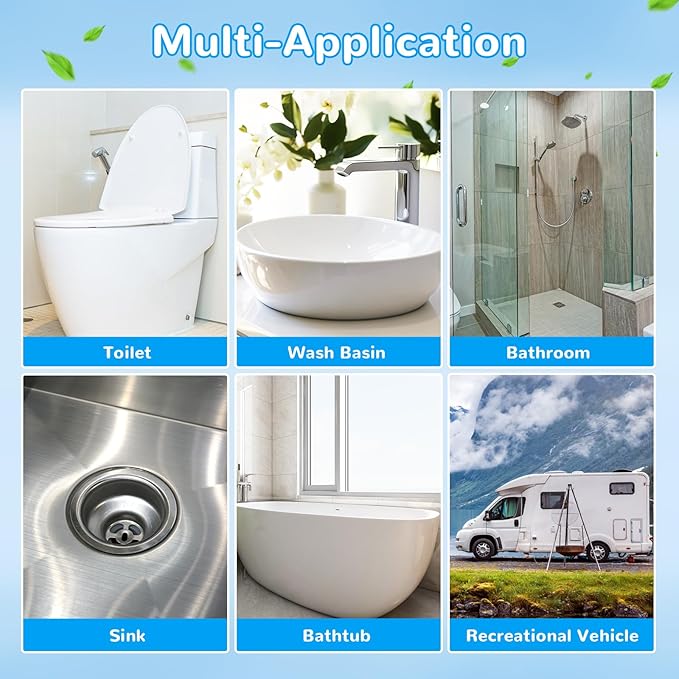 36 Refills Disposable Toilet Bowl Paper Bulk Toilet Fresh Flushable Refills for Bathroom Brush Accessories Supplies Starter Kit (Ocean Scent)