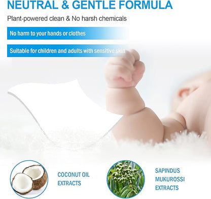 Binbata Laundry Detergent Sheets, 200 Count, Fragrance Free, Unscented, Eco-Friendly, Hypoallergenic, Biodegradable, Plastic Free, Liquidless, Suitable for Sensitive Skin