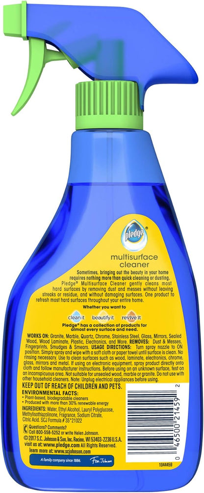 Pledge Multisurface Cleaner Trigger Spray, Fresh Citrus - Electronic, Stainless Steel & Glass Cleaner (1 Trigger Spray), 16 oz