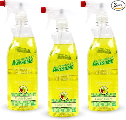 La's Totally Awesome Bathroom Cleaner, Removes Soap Scum & stubborn stains Plant-Derived Formula, 32 Fl Oz (Pack of 3)