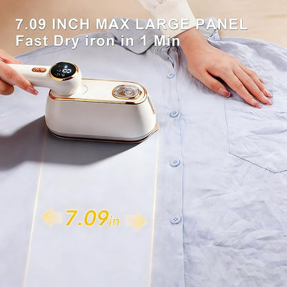 Travel Steamer for Clothes Portable, 1200W Handheld mini travel Steam Iron 4 Mode with LCD Displa Powerful Wrinkle Remover, Garment Steamer for Home, Dorm, Travel 120V